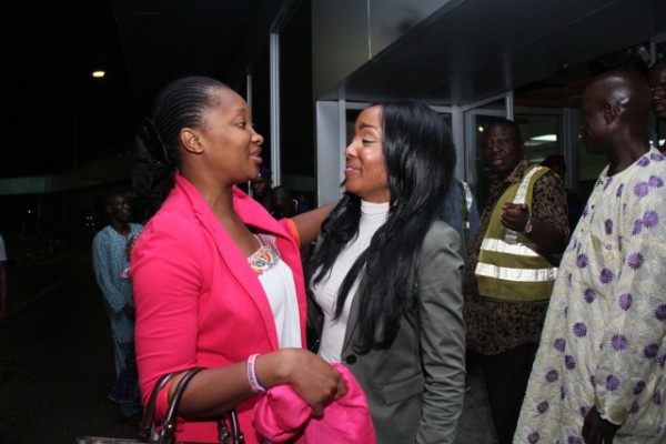 Miss Kenya been welcomed by Ethel Okosun,the Project Director.