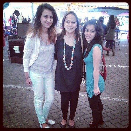 The late Ruhila Adatia-Sood posted this Instagram photo with two fans monents before the shooting started.