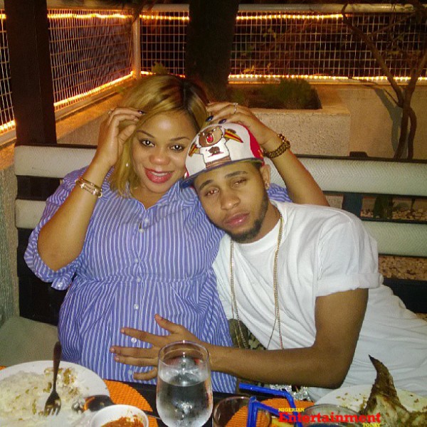 Toyin Lawani and baby daddy