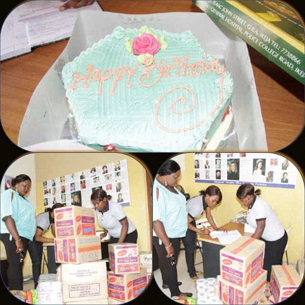 PHOTOS: Eniola Badmus gives to charity on her birthday