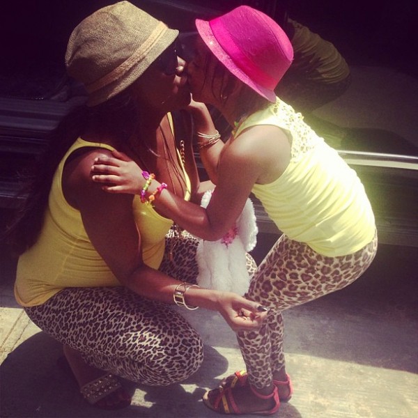 Annie Idibia and Isabella
