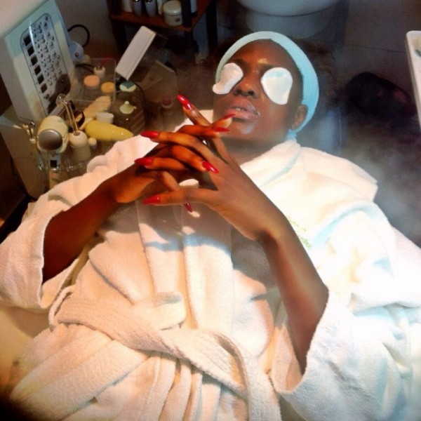 Beverly Osu visits the spa