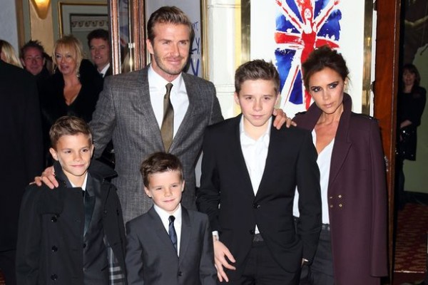 David Beckham, Victoria and children
