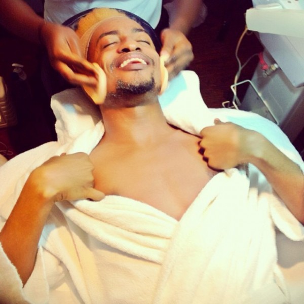 Denrele Edun visits the spa