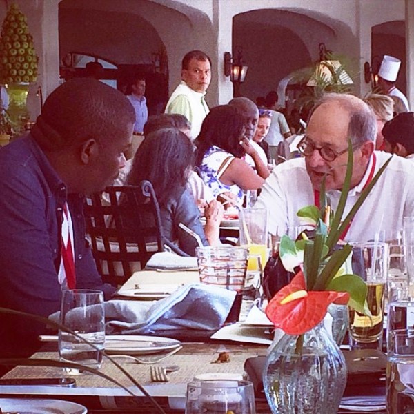 Don Jazzy meeting with entertainment billionaire Ralph Simon