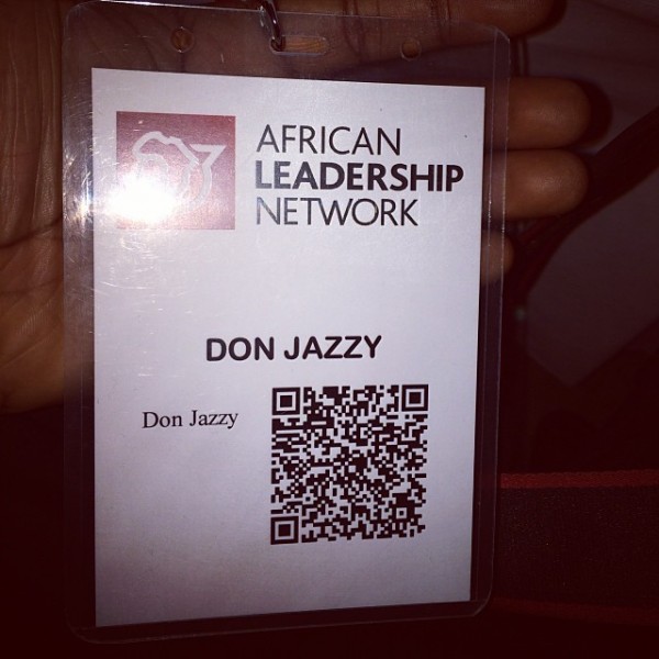 Don Jazzy's tag at the African Leadership Network