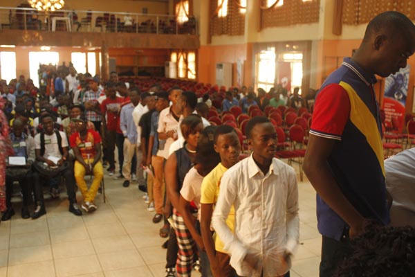 Early birds at Ibadan audtion