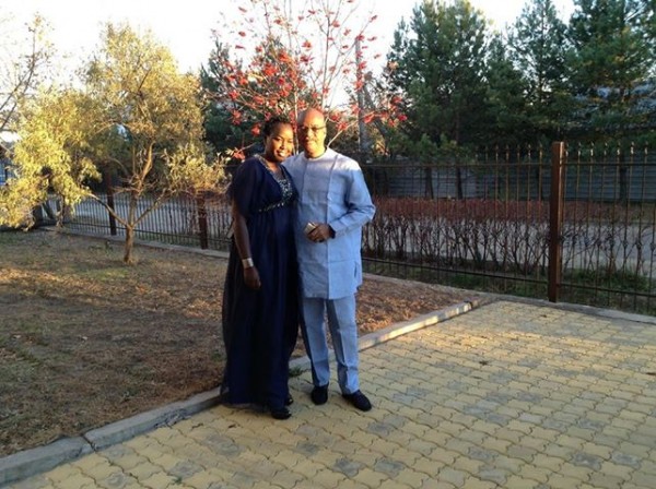 Emmy and Anselm Madubuko take a snapshot in Russia. Photo: Facebook