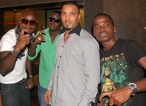 Harrysong, Question Mark Entertainment boss Kelvin Luciano and D'Supremes in 2010. Photo: Flickr