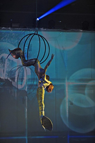 Mermaid Dance Acts on stage