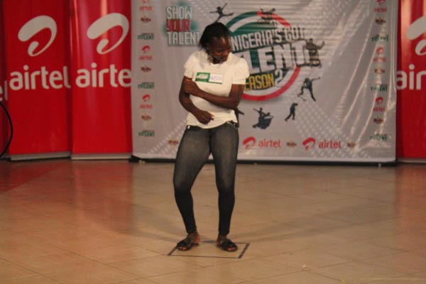 Miracle performing her dance