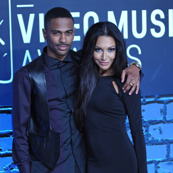Naya Rivera and Big Seanat the 2013 MTV VMAs in Brooklyn, NYC. Photo: Bangshowbiz