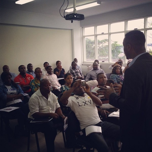 Peter Okoye gives lecture on entrepreneurship to CBN staff