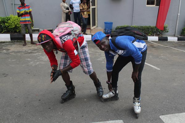 Roller blades on the move