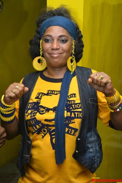 Yeni Kuti at the Backstage Felabration 2013, New Afrika Shrine, October 2013-14 Yeni Kuti at the Backstage Felabration 2013, New Afrika Shrine, October 2013-14