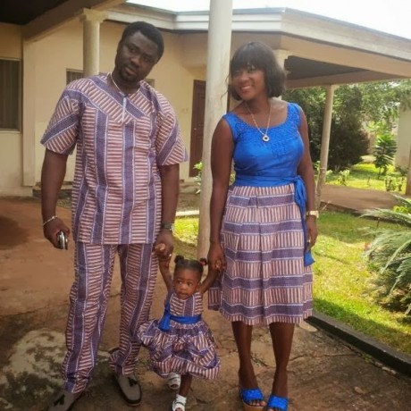 Mercy Johnson, her bubby and their daughter, Purity. Photo: Filed