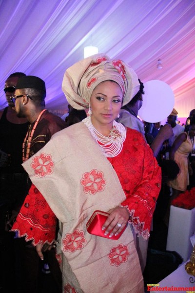 Lola Omotayo on her wedding day, Sunday, November 17, 2013 at the Ark Event Centre, Lekki.