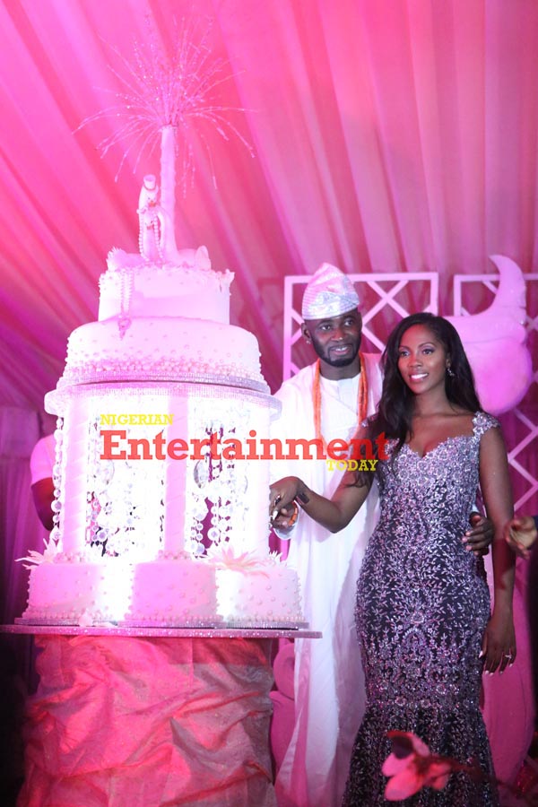 Tiwa Savage and Tunji Balogun