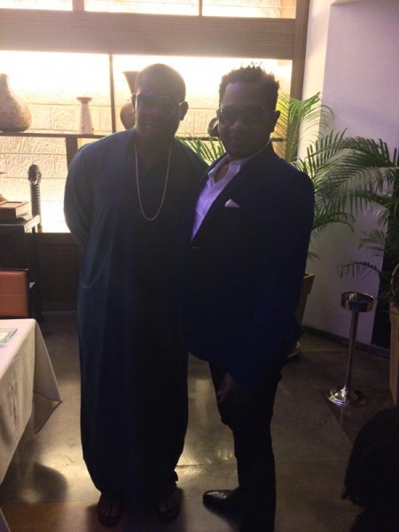 Awilo and Don Jazzy at Corporate Elite business dinner.