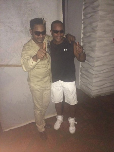 Awilo with J.T. Taylor lead singer of Kool and The Gang