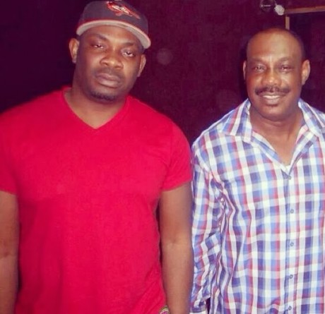(Don Jazzy and father Enebeli Collins)