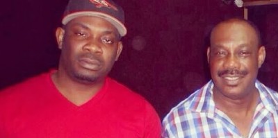 (Don Jazzy and father Enebeli Collins)