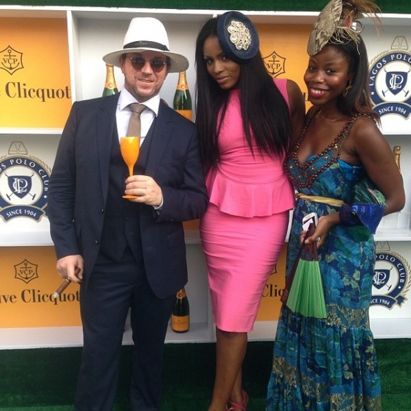 A Style and Fashion Day out at the President's Cup - Liz Yemoja with organizers of the event