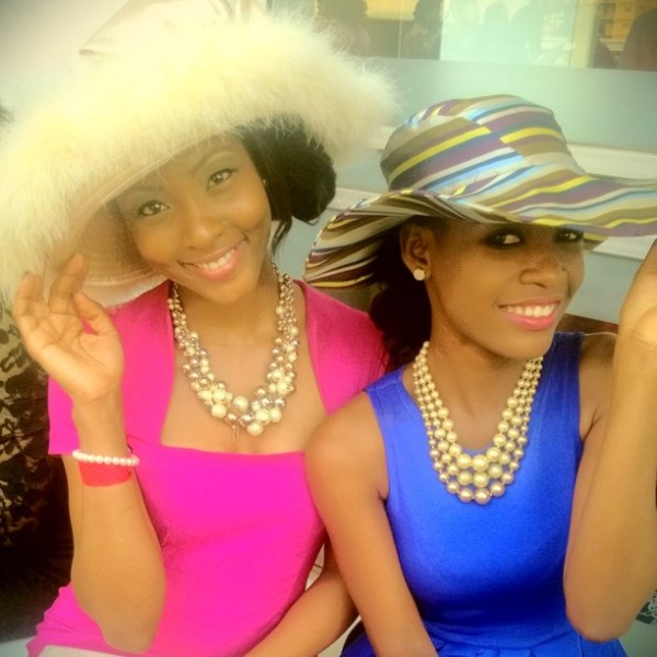 Osas Ighodaro and Tomi Odunsi A Style and Fashion Day out at the President's Cup - Osas Ighodaro and Tomi Odunsi