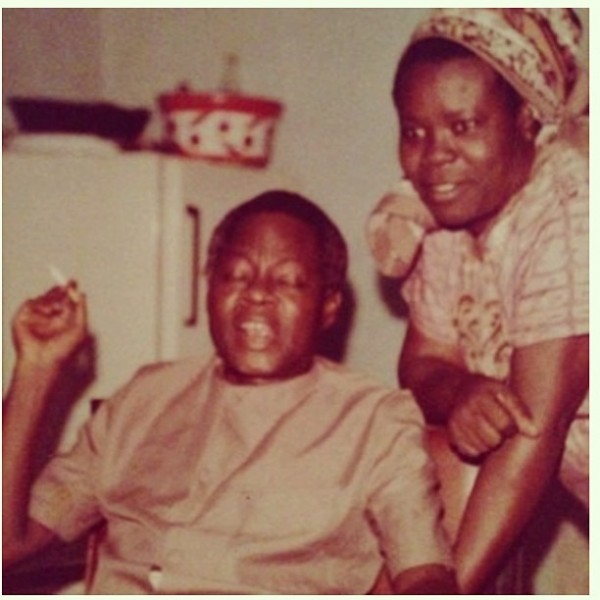 A throwback photo of JJC Skillz's late father and mother. Photo: Instagram