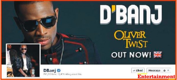 D'banj on Facebook copy