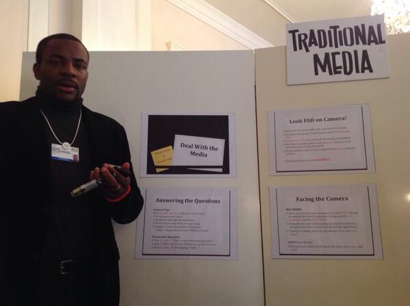 Ebuka at the World Economic Forum. Photo: Twitter