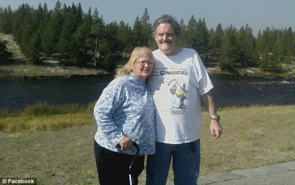 Jewell Berggrun and her late husbdan. Photo: MailOnline
