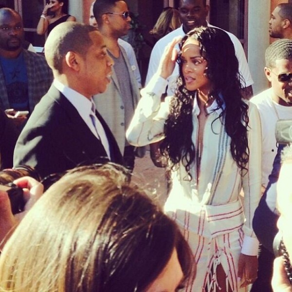 Rihanna at the ROC Nation Pre-Grammy party, January 2014 (3)