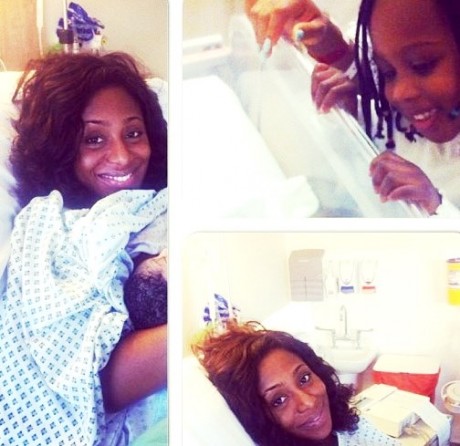 A smiling Dakore Akande showed her two daughters in this Instagram photo A smiling Dakore Akande showed her two daughters in this Instagram photo