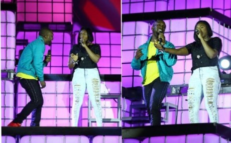 Darey and Waje performing at Love Like a Movie 2