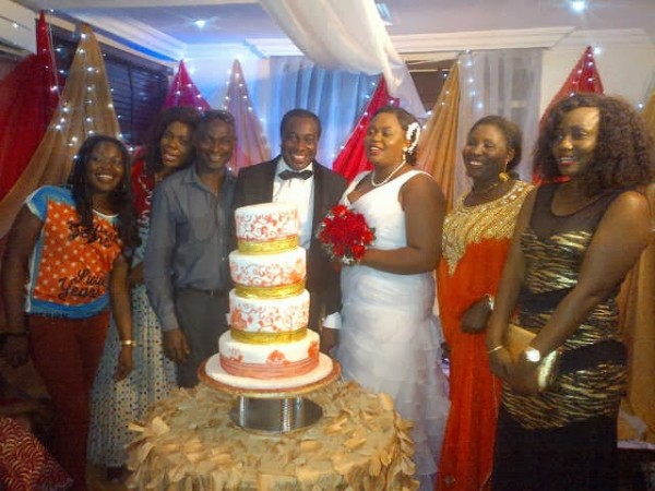 Dude Tetsola at his white wedding ceremony Dude Tetsola at his white wedding ceremony