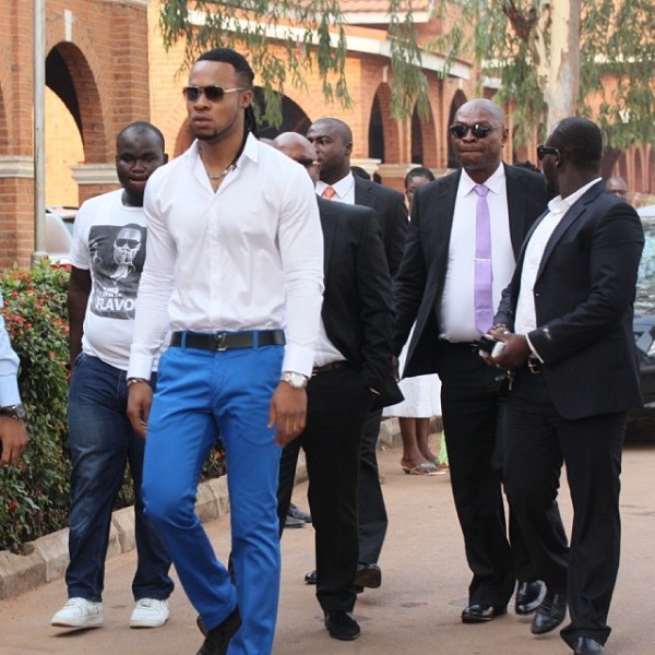 Flavour visits alma mater in school uniform (2)