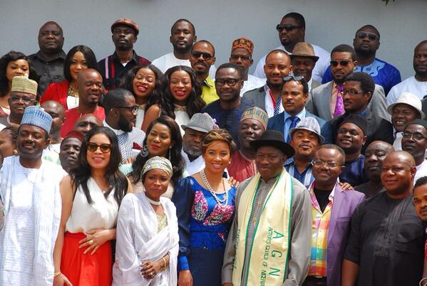 Nollywood actors visit Goodluck Jonathan at State House, Abuja (10)