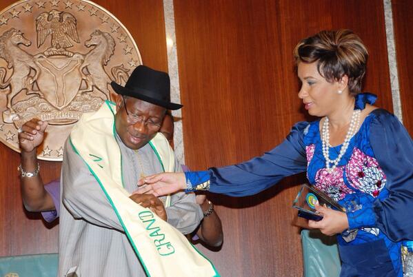 Nollywood actors visit Goodluck Jonathan at State House, Abuja (4)