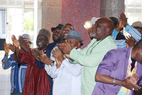 Nollywood actors visit Goodluck Jonathan at State House, Abuja (7)