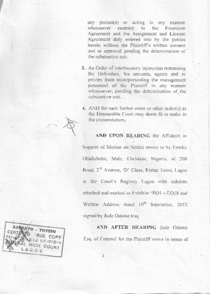 YSG - Vectror COURT INJUCTION PG1 (2)