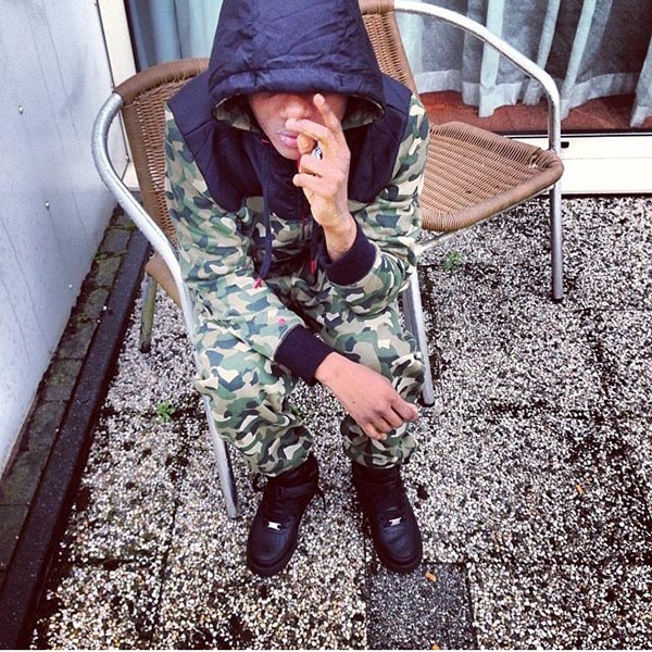 Wizkid in camo...