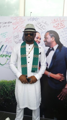 Psquare elder brother, Jude Okoye made it to Paul's traditional wedding after being conspicuously missing at Peter's marriage