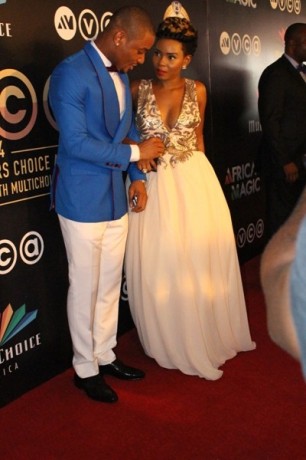 Alex and Yemi at the Africa Magic Viewer Choice Awards