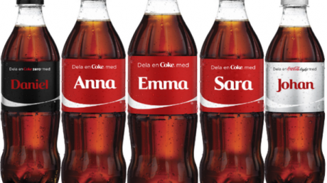The 'Share a Coke campaign' allows you to have your name on coke bottles.