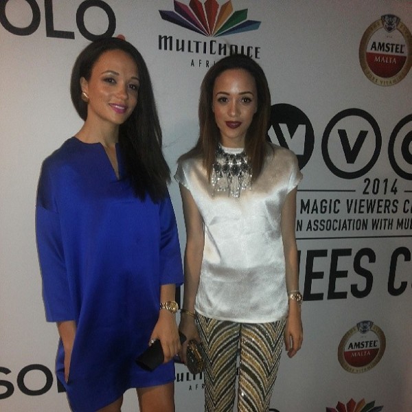 Eku Edewor and twin sister Eku Edewor and twin sister