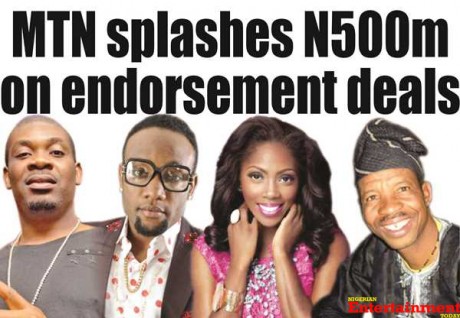 In 2013, MTN splashed N500m on signing on a handful of Nigerian celebrities as product ambassadors
