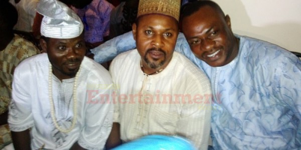 Saheed Balogun was spotted with Odunlade Adekola right before angrily walking out of the awards ceremony. Photo: Olamide Jasanya