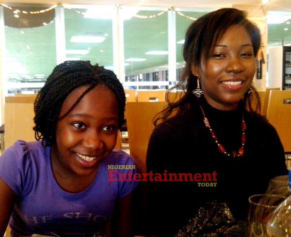 The late Femi Segun with daughters Rolari and Fakemi