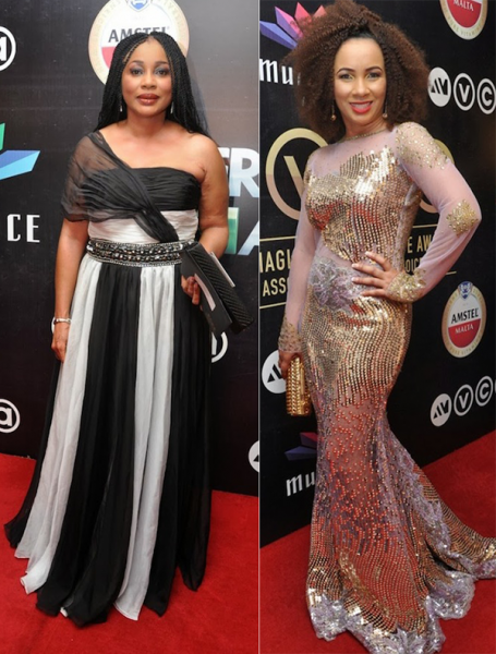 Clarion Chukwura and Ibinabo Fiberisima at 2014 AMVCA